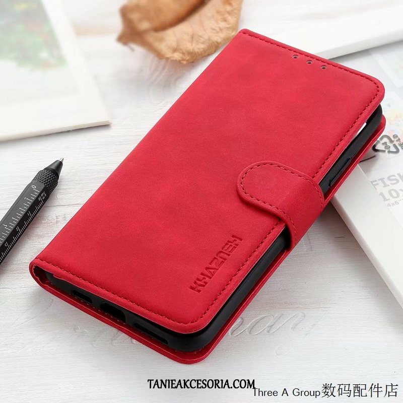 Etui Sony Xperia 1 Ii Karta Anti-fall Telefon Komórkowy, Futerał Sony Xperia 1 Ii Skórzany Vintage Czerwony