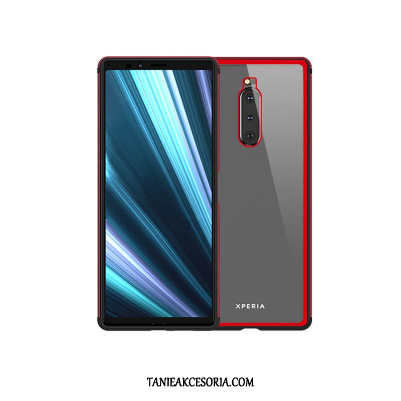 Etui Sony Xperia 1 Ochraniacz Metal Szkło, Futerał Sony Xperia 1 Czerwony Telefon Komórkowy All Inclusive