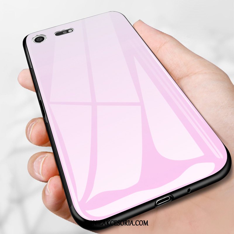 Etui Sony Xperia Xz Premium Jednolity Kolor Telefon Komórkowy Różowe, Pokrowce Sony Xperia Xz Premium Lustro Proste Miękki