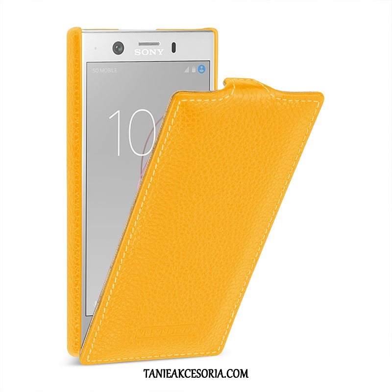 Etui Sony Xperia Xz Żółty Anti-fall Prawdziwa Skóra, Obudowa Sony Xperia Xz Telefon Komórkowy Ochraniacz