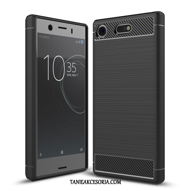 Etui Sony Xperia Xz1 Compact Ochraniacz Włókno Jedwab, Futerał Sony Xperia Xz1 Compact Czarny Telefon Komórkowy Anti-fall