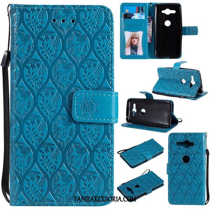 Etui Sony Xperia Xz2 Compact Niebieski Miękki Anti-fall, Obudowa Sony Xperia Xz2 Compact All Inclusive Klapa Telefon Komórkowy