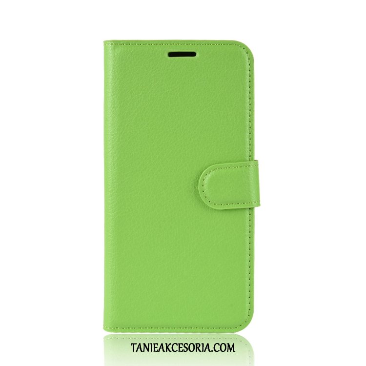 Etui Sony Xperia Xz3 Telefon Komórkowy Litchi Skórzany Futerał, Obudowa Sony Xperia Xz3 Wzór Zielony Karta