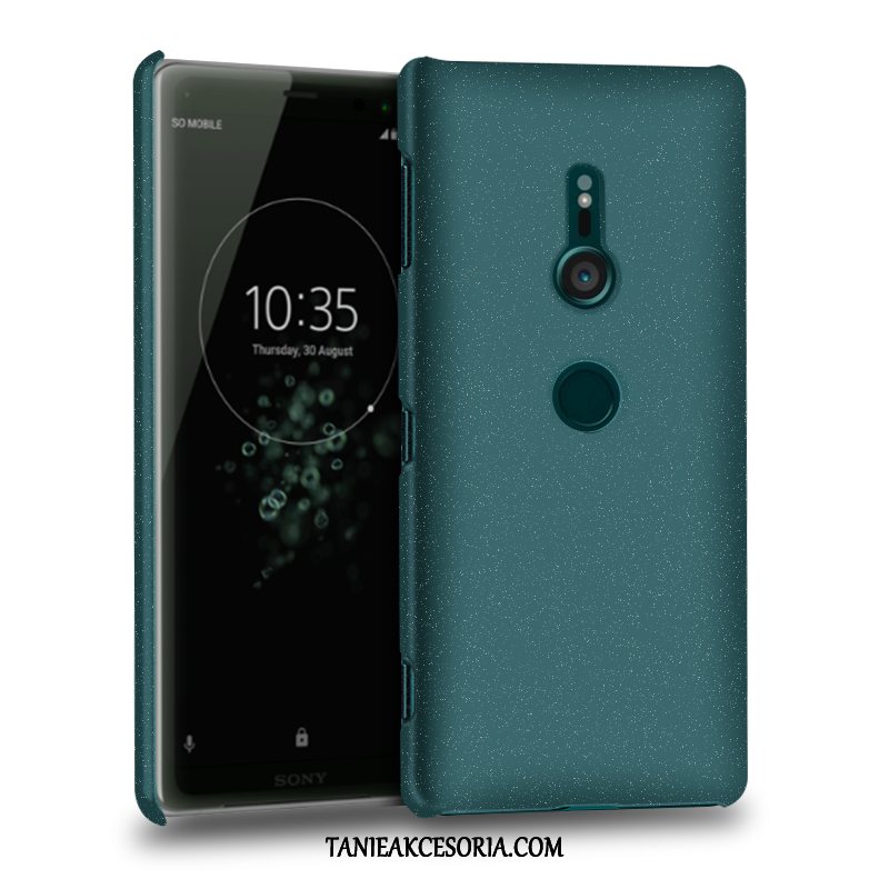 Etui Sony Xperia Xz3 Zielony Trudno Wzór, Futerał Sony Xperia Xz3 Cienkie Anti-fall Nubuku