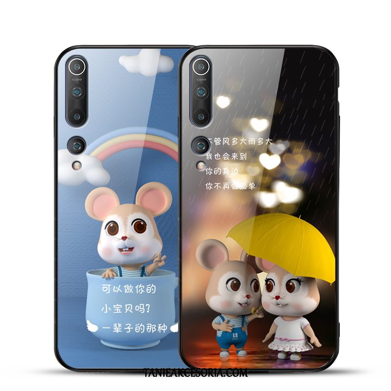 Etui Xiaomi Mi 10 Kreatywne Anti-fall Telefon Komórkowy, Futerał Xiaomi Mi 10 Czarny Tendencja Silikonowe Beige