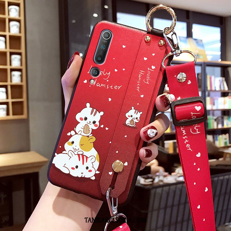 Etui Xiaomi Mi 10 Modna Marka Wiszące Ozdoby Telefon Komórkowy, Pokrowce Xiaomi Mi 10 Czerwony Miękki Czerwony Netto Beige