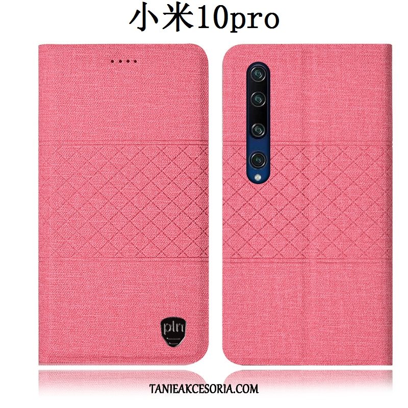 Etui Xiaomi Mi 10 Pro Młodzież Anti-fall Telefon Komórkowy, Pokrowce Xiaomi Mi 10 Pro Skórzany Futerał Różowe All Inclusive Beige
