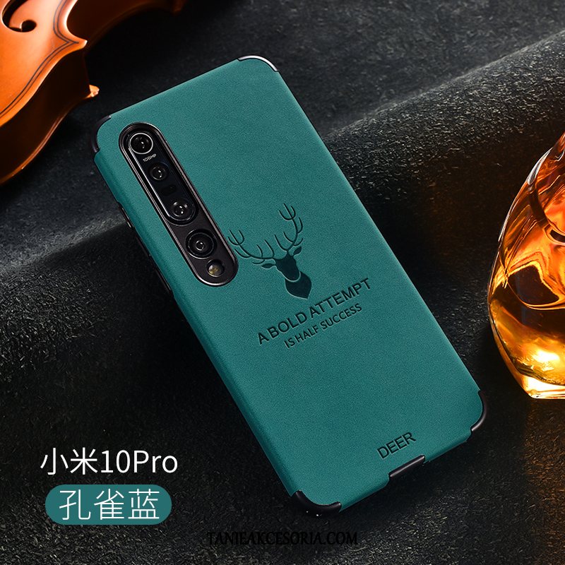 Etui Xiaomi Mi 10 Pro Osobowość Ochraniacz Anti-fall, Pokrowce Xiaomi Mi 10 Pro Mały Zielony Luksusowy Beige
