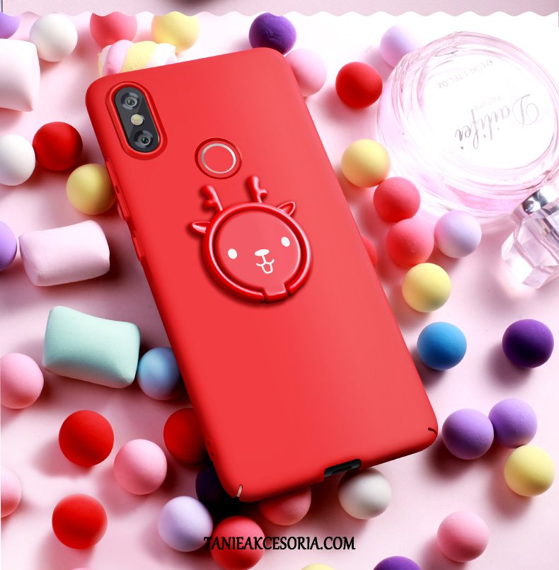 Etui Xiaomi Mi 8 Cienkie Telefon Komórkowy Mały, Obudowa Xiaomi Mi 8 Czerwony Beige