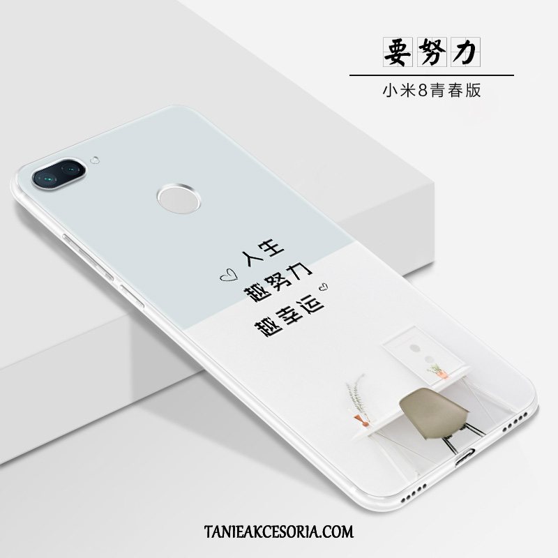 Etui Xiaomi Mi 8 Lite Anti-fall Nubuku Silikonowe, Futerał Xiaomi Mi 8 Lite Telefon Komórkowy Czerwony Netto All Inclusive Beige