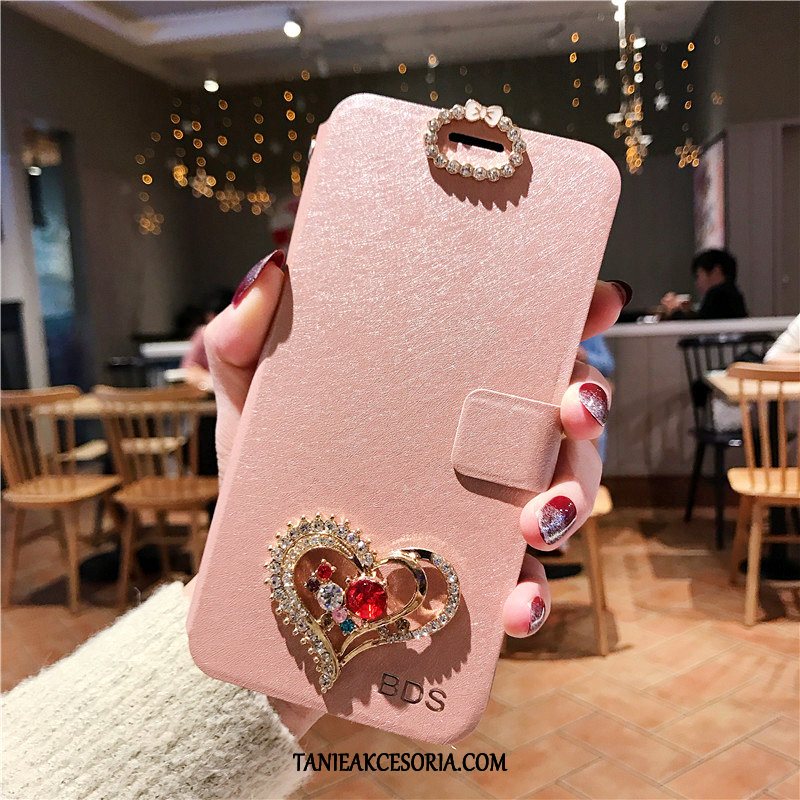 Etui Xiaomi Mi 8 Lite Klapa Moda Różowe, Obudowa Xiaomi Mi 8 Lite Kreatywne Ochraniacz Młodzież Beige