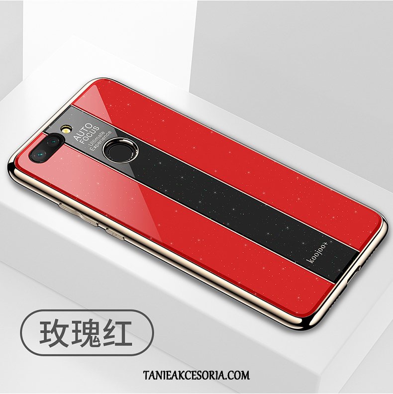 Etui Xiaomi Mi 8 Lite Szkło Czerwony Netto Mały, Futerał Xiaomi Mi 8 Lite Tendencja Obrzeża Anti-fall Beige