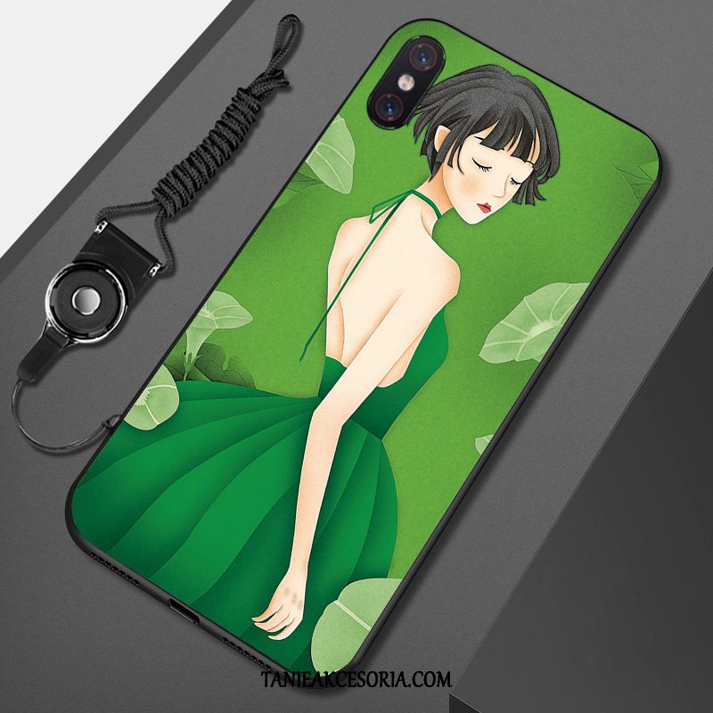 Etui Xiaomi Mi 8 Pro Wzór Piękny Zielony, Pokrowce Xiaomi Mi 8 Pro Miękki Mały Telefon Komórkowy Beige