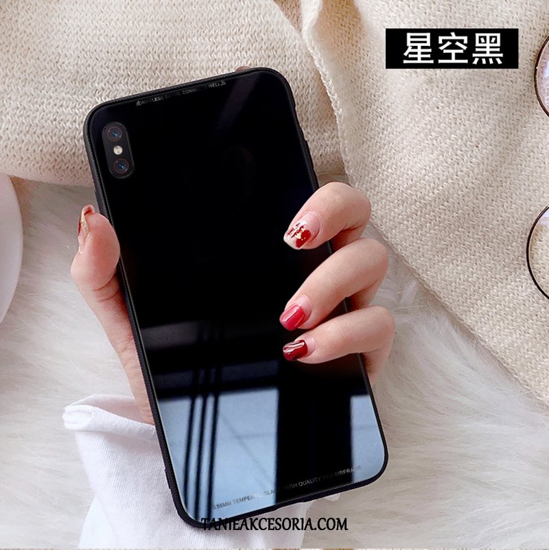 Etui Xiaomi Mi 8 Pro Wzór Szkło Telefon Komórkowy, Obudowa Xiaomi Mi 8 Pro Jednolity Kolor Moda Mały Beige