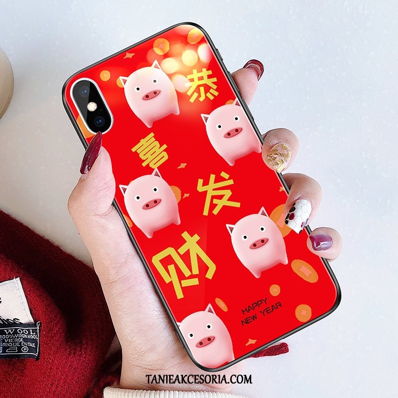 Etui Xiaomi Mi 8 Pro Święto Wzór Szkło, Futerał Xiaomi Mi 8 Pro Kreatywne Telefon Komórkowy Mały Beige