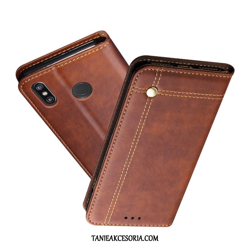 Etui Xiaomi Mi 8 Skórzany Młodzież Khaki, Futerał Xiaomi Mi 8 Telefon Komórkowy Miękki Mały Beige