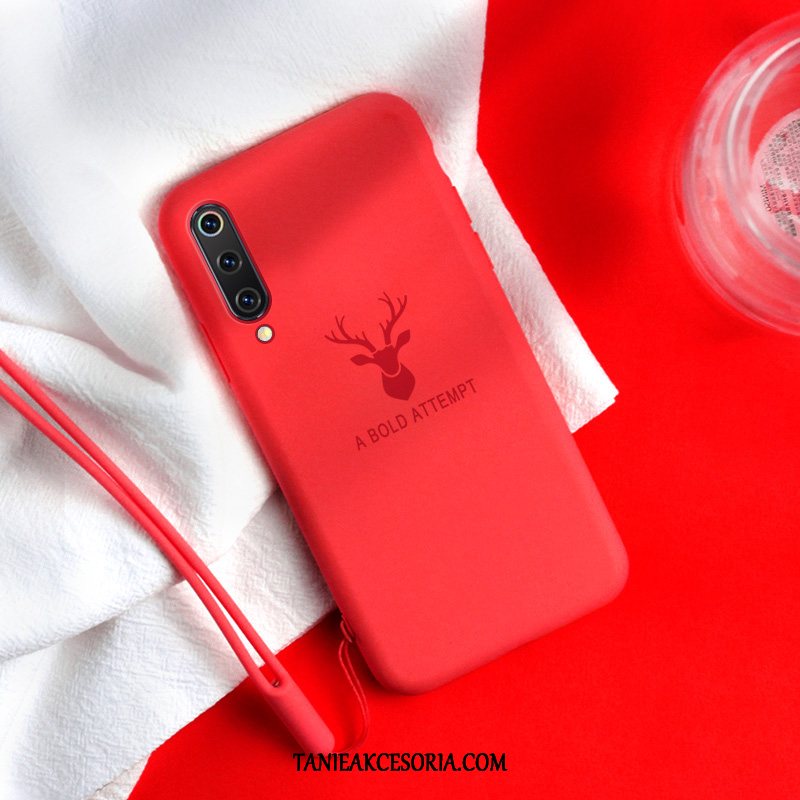 Etui Xiaomi Mi 9 Cienkie Nowy Modna Marka, Obudowa Xiaomi Mi 9 Miękki Czerwony Mały Beige