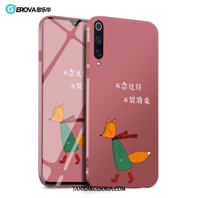 Etui Xiaomi Mi 9 Kreatywne Czerwony Telefon Komórkowy, Pokrowce Xiaomi Mi 9 Miękki Czerwony Netto Cienka Beige