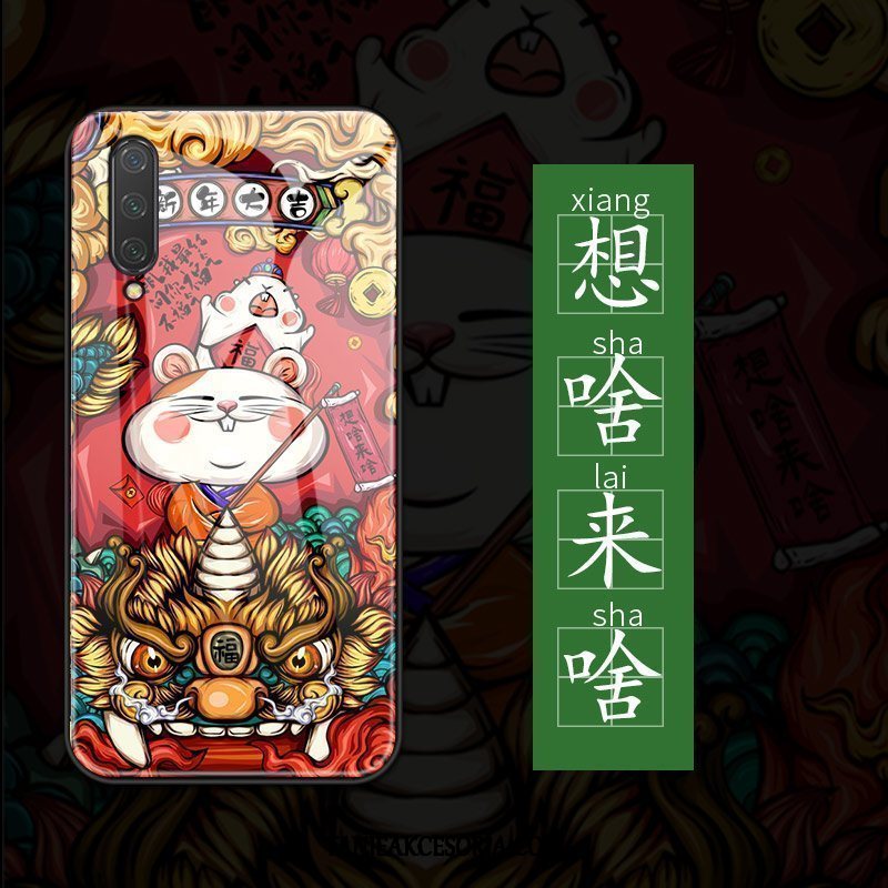 Etui Xiaomi Mi 9 Lite Piękny Telefon Komórkowy Cienkie, Futerał Xiaomi Mi 9 Lite Tendencja Rat Anti-fall Beige