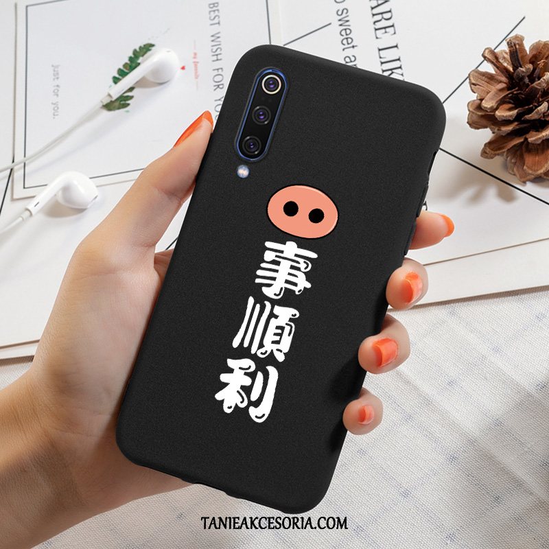 Etui Xiaomi Mi 9 Modna Marka Czarny Nubuku, Futerał Xiaomi Mi 9 Jednolity Kolor Silikonowe Moda Beige