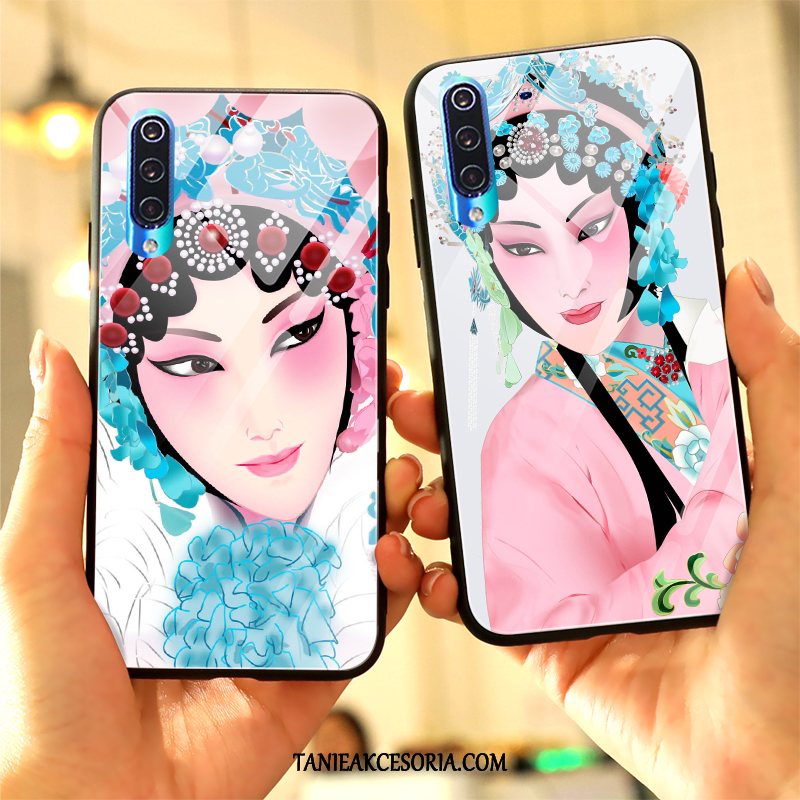 Etui Xiaomi Mi 9 Se Miękki Opera Pekińska Facebook, Obudowa Xiaomi Mi 9 Se Szkło Lustro Telefon Komórkowy Beige