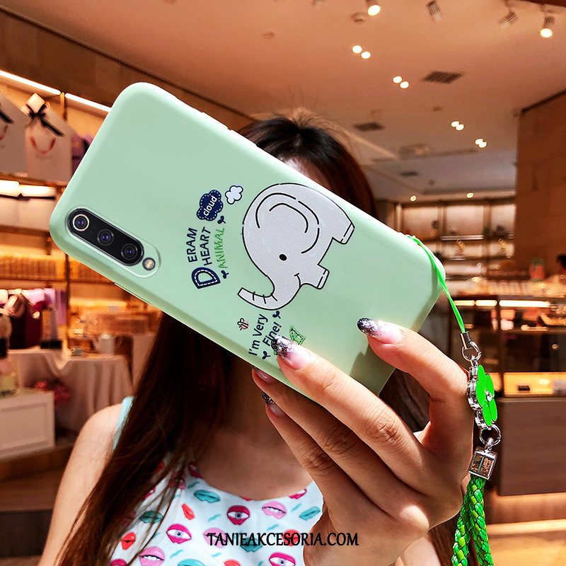 Etui Xiaomi Mi 9 Se Telefon Komórkowy Ochraniacz Kreskówka, Pokrowce Xiaomi Mi 9 Se Zielony Anti-fall Sztuka Beige
