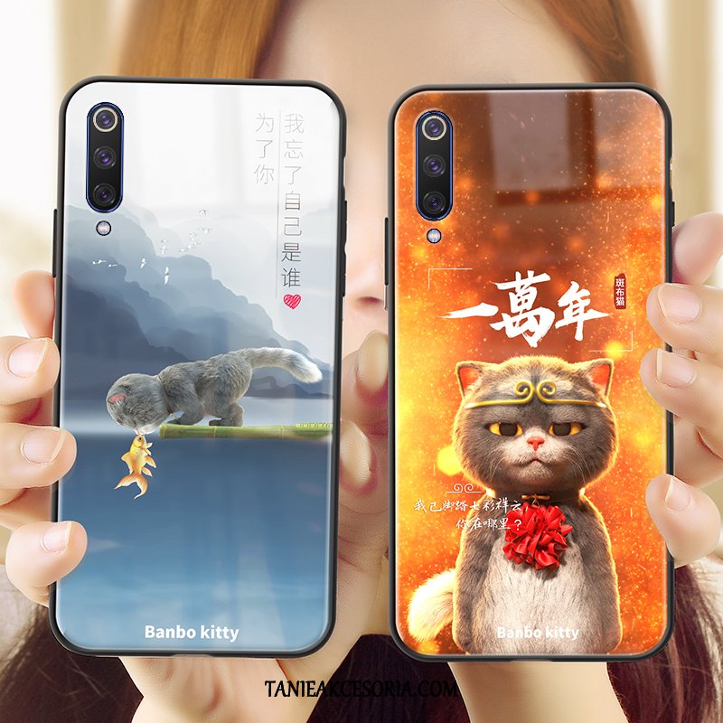 Etui Xiaomi Mi 9 Telefon Komórkowy Cienkie Czerwony Netto, Pokrowce Xiaomi Mi 9 Kotek Zakochani Anti-fall Beige