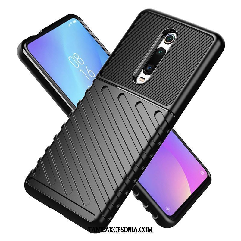 Etui Xiaomi Mi 9t Pro Proste Ochraniacz Mały, Futerał Xiaomi Mi 9t Pro Szkło Hartowane W Paski Telefon Komórkowy Beige