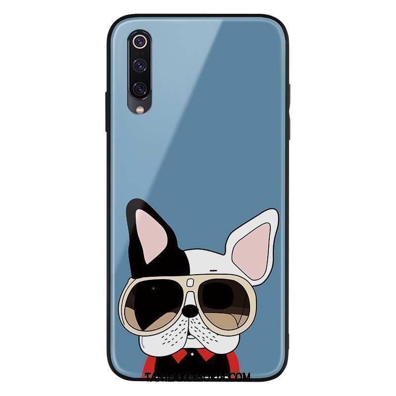 Etui Xiaomi Mi A3 Niebieski Czerwony Netto Kreskówka, Obudowa Xiaomi Mi A3 Szkło Tendencja Piękny Beige