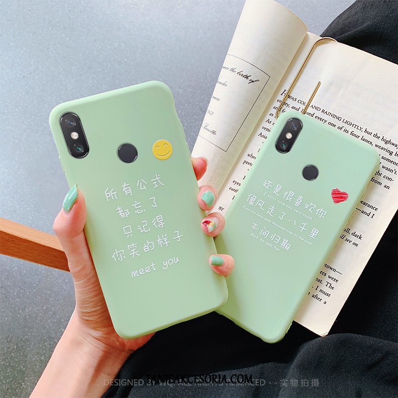 Etui Xiaomi Mi Max 3 Osobowość Silikonowe Telefon Komórkowy, Futerał Xiaomi Mi Max 3 Zielony Mały Proste Beige