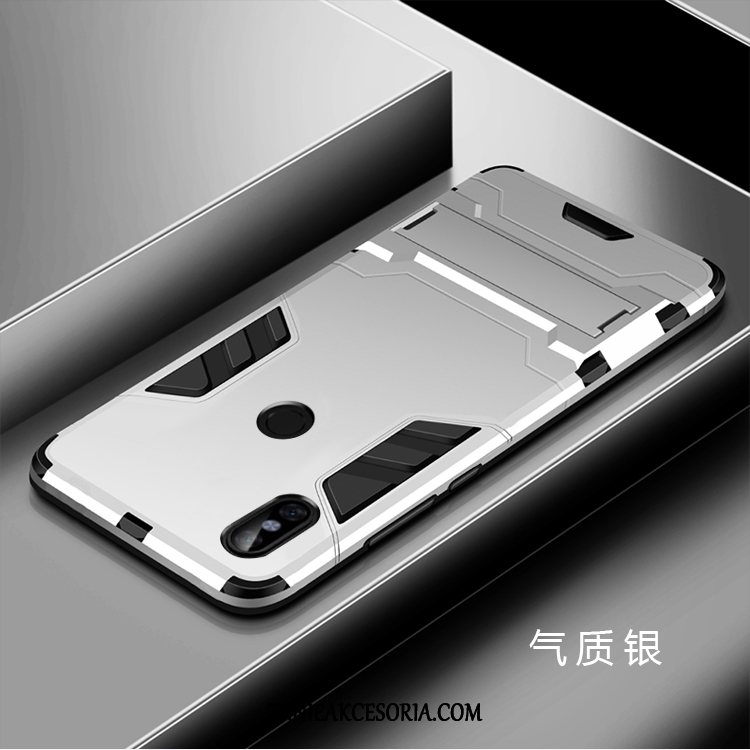 Etui Xiaomi Mi Max 3 Srebro Szkło Hartowane Ochraniacz, Futerał Xiaomi Mi Max 3 Eleganckie Anti-fall Telefon Komórkowy Beige