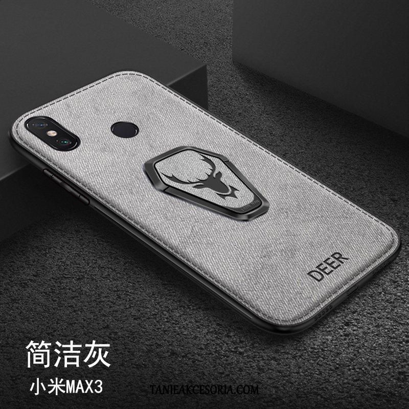 Etui Xiaomi Mi Max 3 Telefon Komórkowy Ochraniacz Magnetyzm, Obudowa Xiaomi Mi Max 3 Kreatywne Wzór Płótno Beige