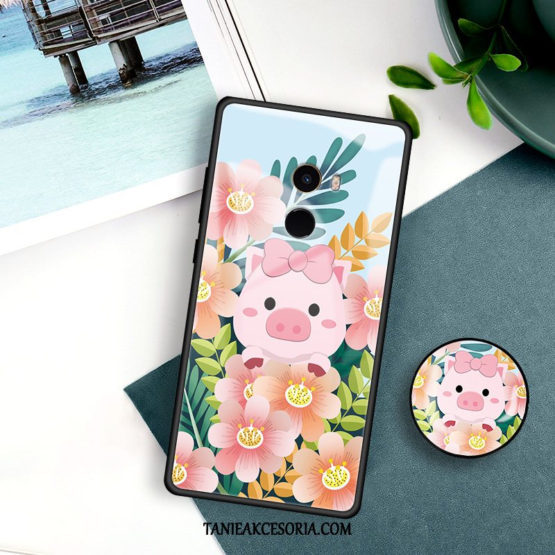 Etui Xiaomi Mi Mix Piękny Czerwony Netto Szkło Hartowane, Pokrowce Xiaomi Mi Mix Anti-fall Ochraniacz Telefon Komórkowy Beige