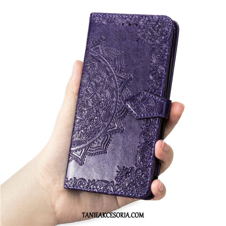 Etui Xiaomi Mi Note 10 Lite Czerwony Purpurowy Skórzany Futerał, Obudowa Xiaomi Mi Note 10 Lite Telefon Komórkowy Mały Anti-fall Beige