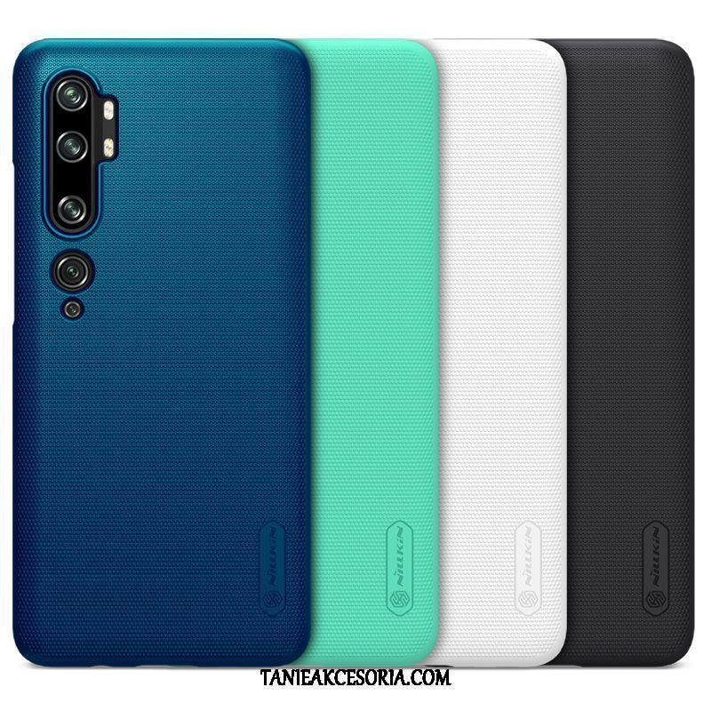 Etui Xiaomi Mi Note 10 Nubuku Ochraniacz Złoto, Obudowa Xiaomi Mi Note 10 Mały Niebieski Telefon Komórkowy Beige