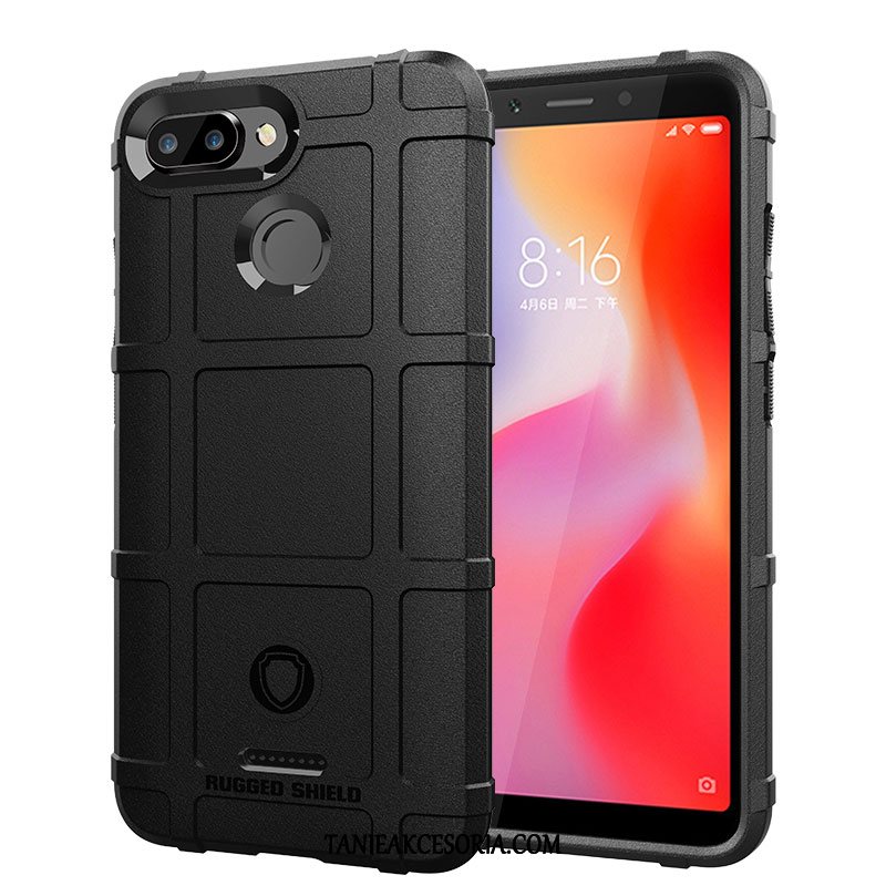 Etui Xiaomi Redmi 6 Czerwony Telefon Komórkowy Anti-fall, Pokrowce Xiaomi Redmi 6 Silikonowe Nubuku Ochraniacz Beige