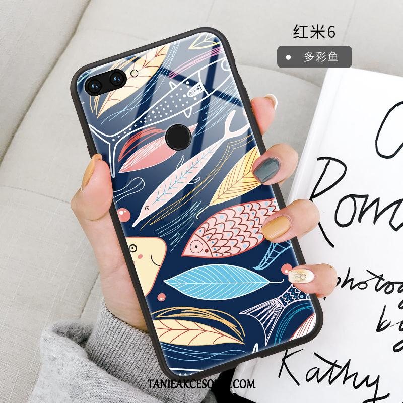 Etui Xiaomi Redmi 6 Mały Obraz Olejny Czerwony Netto, Obudowa Xiaomi Redmi 6 Czerwony Miękki Piękny Beige