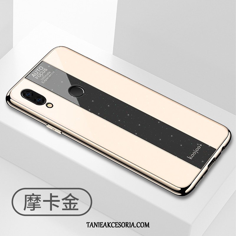 Etui Xiaomi Redmi 7 Anti-fall Filmy Telefon Komórkowy, Futerał Xiaomi Redmi 7 Złoto Poszycie Szkło Hartowane Beige