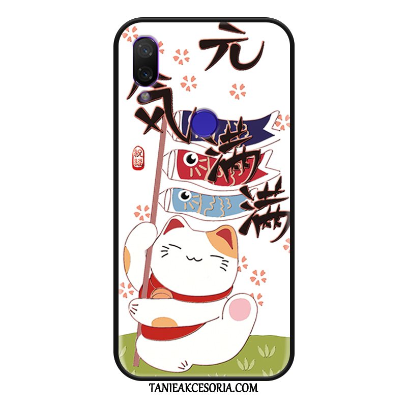 Etui Xiaomi Redmi 7 Bogactwo Biały Nubuku, Obudowa Xiaomi Redmi 7 Kreskówka Piękny Nowy Beige