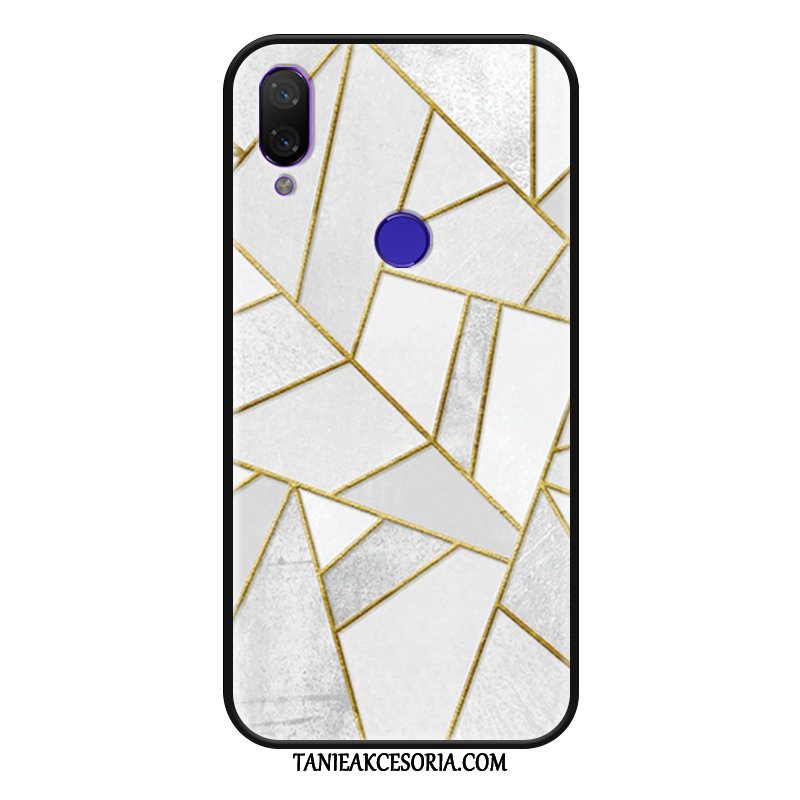 Etui Xiaomi Redmi 7 Czerwony Osobowość Mały, Obudowa Xiaomi Redmi 7 Geometria Moda Kreatywne Beige