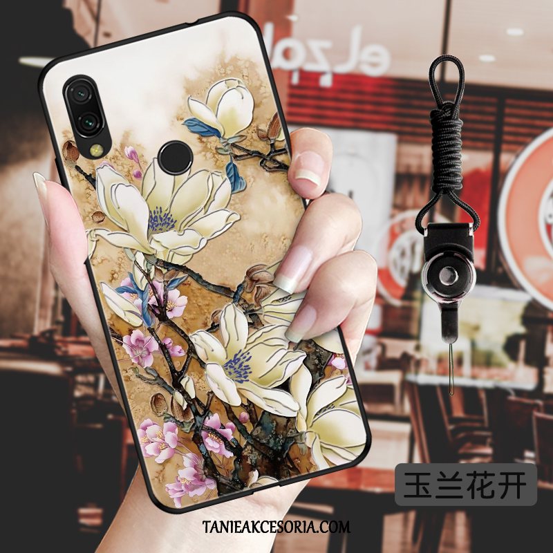 Etui Xiaomi Redmi 7 Relief Ochraniacz Vintage, Obudowa Xiaomi Redmi 7 Wiatr Telefon Komórkowy Mały Beige