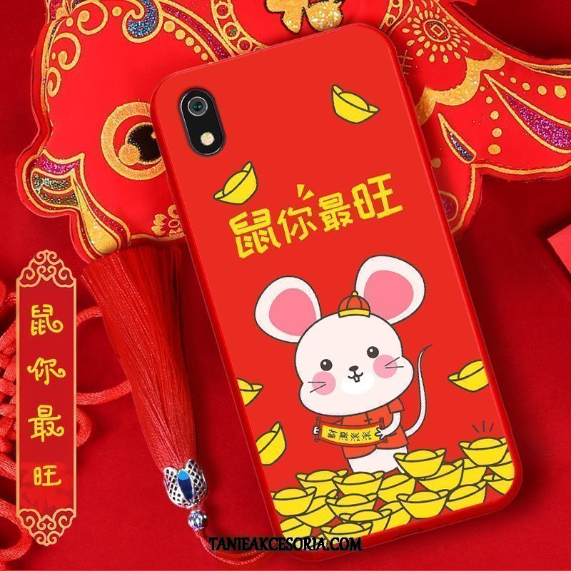 Etui Xiaomi Redmi 7a Silikonowe Nowy Modna Marka, Pokrowce Xiaomi Redmi 7a All Inclusive Rat Duży Beige