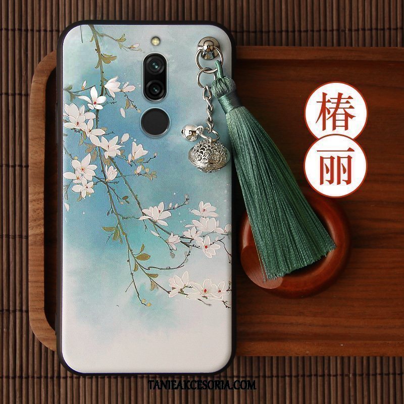 Etui Xiaomi Redmi 8 All Inclusive Z Frędzlami Zielony, Futerał Xiaomi Redmi 8 Anti-fall Telefon Komórkowy Relief Beige