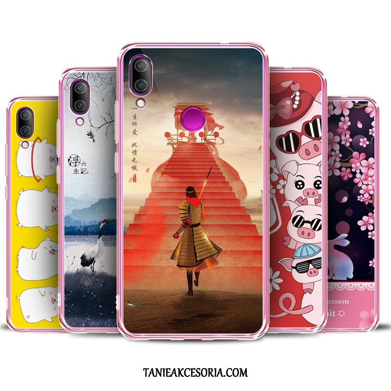 Etui Xiaomi Redmi Note 7 All Inclusive Wiszące Ozdoby Ochraniacz, Obudowa Xiaomi Redmi Note 7 Silikonowe Telefon Komórkowy Czerwony Beige