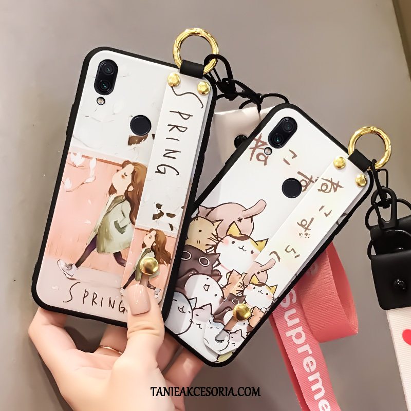 Etui Xiaomi Redmi Note 7 Biały Miękki Czerwony, Pokrowce Xiaomi Redmi Note 7 Telefon Komórkowy Beige