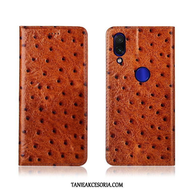 Etui Xiaomi Redmi Note 7 Czerwony Wzór Ochraniacz, Futerał Xiaomi Redmi Note 7 Klapa Nowy Miękki Beige Braun