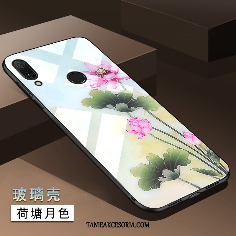 Etui Xiaomi Redmi Note 7 Czerwony Zielony Miękki, Pokrowce Xiaomi Redmi Note 7 Prezent Szkło Osobowość Beige