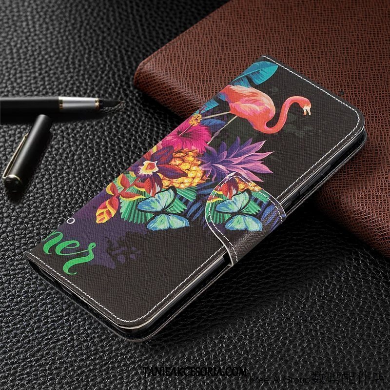 Etui Xiaomi Redmi Note 8 Pro Skórzany Futerał Piękny Kreskówka, Pokrowce Xiaomi Redmi Note 8 Pro Osobowość Mały Czerwony Beige