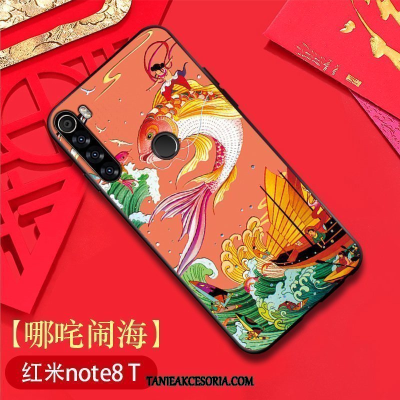Etui Xiaomi Redmi Note 8t Miękki Telefon Komórkowy Ochraniacz, Pokrowce Xiaomi Redmi Note 8t Anti-fall Chiński Styl All Inclusive Beige