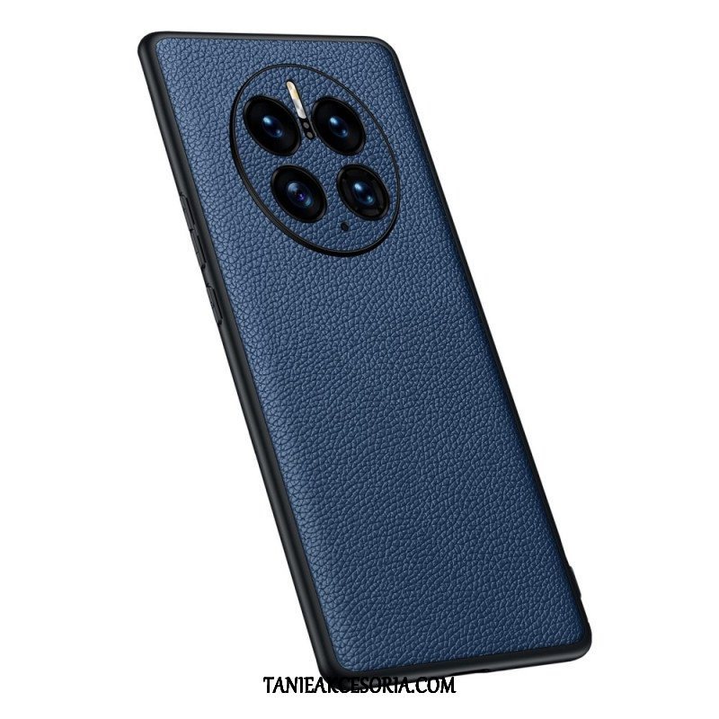 Etui do Huawei Mate 50 Pro Prawdziwa Skóra Litchi